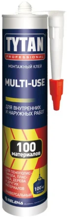 Клей Tytan Professional монтажный Multy-use SBS 100 бежевый 310мл 1уп=12шт (96306)