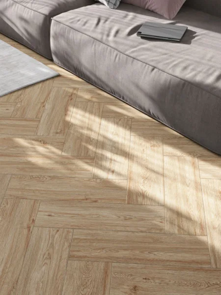 Керамогранит Cersanit Grace 17597 185x598х7,5мм 1уп=1,216 м2 (11шт) бежевый рельеф