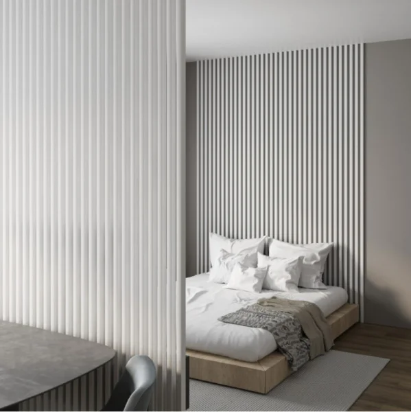 Рейка интерьерная МДФ Stella Милана Белый 20х30х2700мм