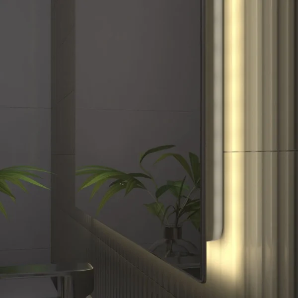 Зеркало с подсветкой Vigo Quadro Comfort z.QUA.600.Comfort 600х1000мм с антизапотеванием, бесконтактный сенсор