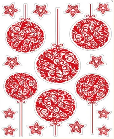 Наклейка Декоретто Яркие красные шарики NO 1001