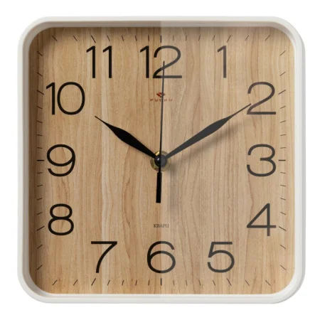 Часы настенные "Дерево" квадрат 19х19см, корпус белый Рубин 1918-112W *1