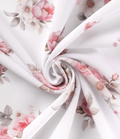 Комплект портьер Симона габардин 150*180 с подхватами розовый по 2 шт. ГП