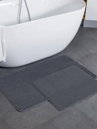 Коврик д/ванной "PLATINUM" 60х100/50х60см СЕРЫЙ МС2-200 (My Crystal) *1