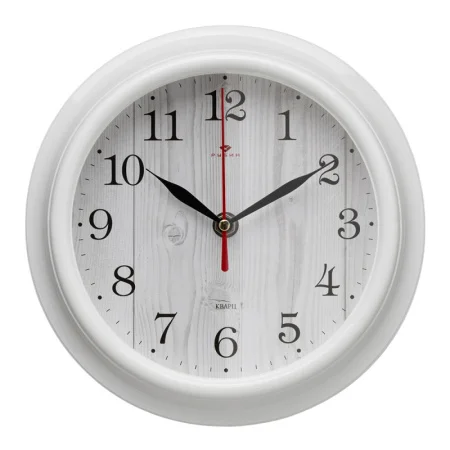 Часы настенные "Белое дерево" круг d=21см, корпус белый Рубин 2121-144 *1