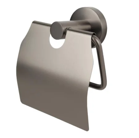 Держатель д/туалетной бумаги с крышкой "22586" серый 102089 (Zenfort) *1