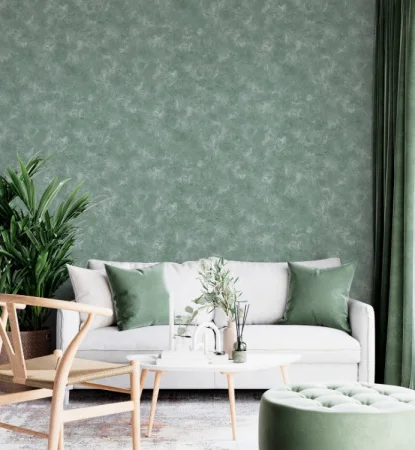 Обои горячего тиснения Elite Перу 8896-18 1,06х10м штукатурка зеленые