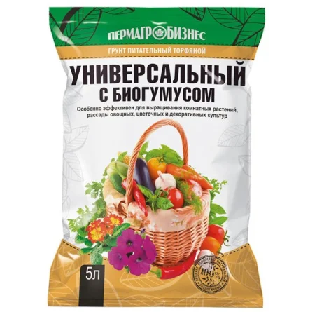 Грунт Универсальный с биогумусом 5 л (ПАБ) У9050  1