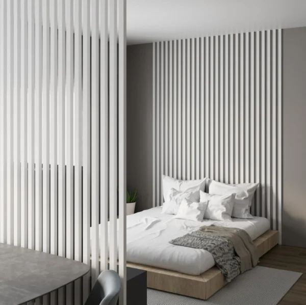 Рейка интерьерная МДФ Stella Бриона Белый 16х40х2700мм