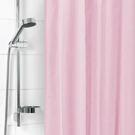 Штора для ванной полиэстер 180х180см розовый Вилина Д3014