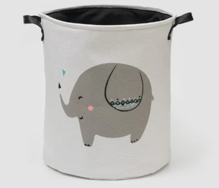 Корзина для белья с ручками "Слонёнок" 35х40см 5469873 (Доляна) *1