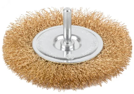 Щетка для дрели 0,3х100мм латун. витая проволока, плоская, блистер Cutop Profi 82-917 *1