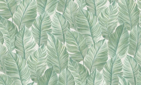 Обои компакт-винил Samui 60722-05 1,06х10м листья зеленые