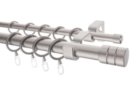 Карниз металлический Лайт  Цилиндр Ø25/16мм, 2,0м, САТИН *1