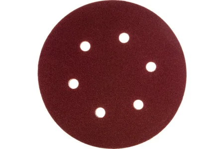 Круг абразивный под "липучку" перфорированный 150мм Р180 уп-5шт Зубр Мастер 35566-150-180 *1