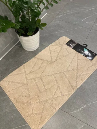 Коврик для ванной My Crystal Геометрия 60х100/50х60см бежевый мозайка МС2-301