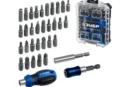 Отвертка с насадками Компакт 34 предм., система стыковки Z-БОКС Зубр Профессионал 25173 *1