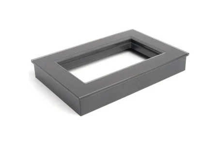 Рамка 2-м "Катрин" (без перемычки) стекло графит GFR00-7012-06 Stekker *1