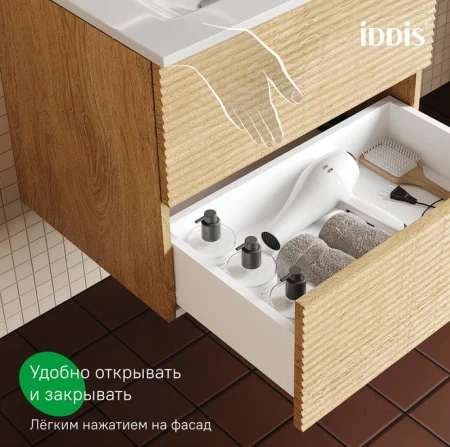 Тумба-умывальник подвесная Iddis Bild BIL60V0i95K 465х603х500мм дуб светлый