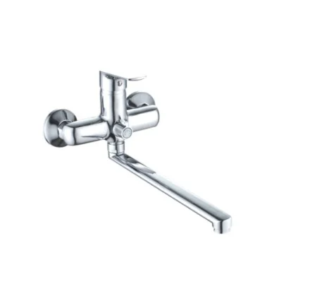 Смеситель для ванны одноручный с длинным изливом Ammore A4702 хром