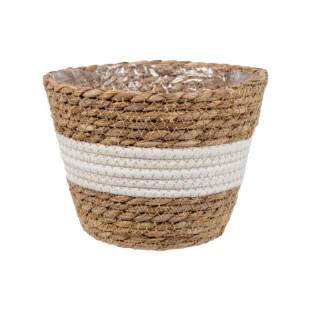 Кашпо плетеное "Танзания" 190х190х160мм натуральный белый Lishan-04 S *1