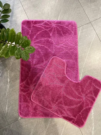 Коврик для ванной My Crystal Ракушка 50х80/40х50см фуксия МС2-712