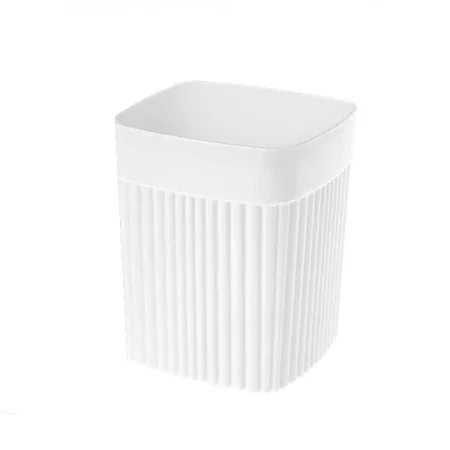 СТАКАН ДЛЯ ВАННОЙ КОМНАТЫ "VELVET" 90х90х110 ММ, 0,65Л (Белый)