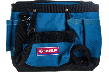 ЗУБР  9 карманов, держатель для молотка, одинарная, сумка-пояс (38632)