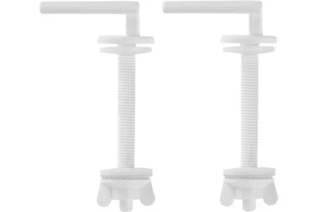 Крепление для сидения унитаза пластик  белый (пара) (10) MasterProf ИС.131948