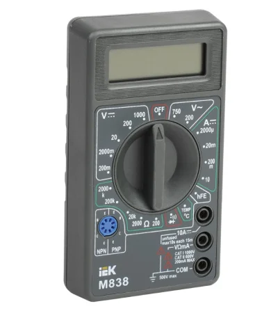 Мультиметр цифровой Universal M838 TMD-2S-838 (IEK)  1