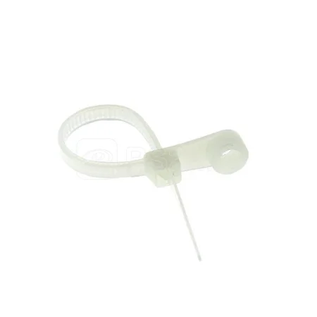 Хомут кабельный 3,6х100мм нейлон белый с отверстием для крепления (упак 100 шт) plc-c-o-3,6x100 EKF