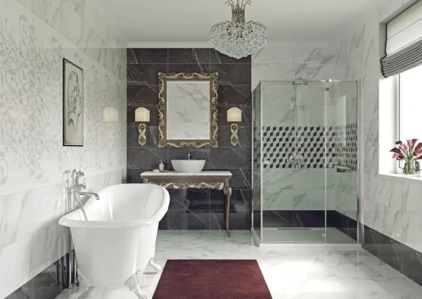 Плитка облицовочная Cersanit Royal Stone 17367 298х598мм (1уп 8шт=1,425м2, 1п=68,4м2) белая