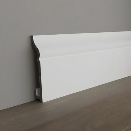 Плинтус напольный DPM Флорент 80 Белый 80х16х2000мм Stella *1/20