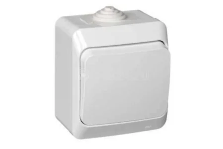 Выключатель 1-кл. ОП Этюд 10А IP44 10AX бел. SchE BA10-041B