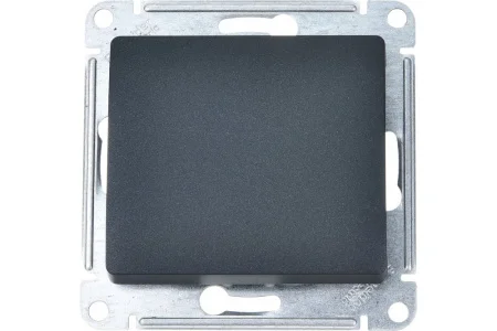 Переключатель проходной 1-кл СП  Glossa  10А IP20 (сх. 6а) 10AX механизм антрацит Systeme Electric G