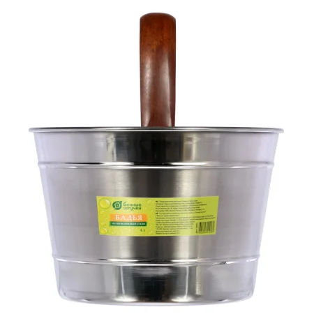 Бадья из нержавеющей стали 4 л "Банные штучки"*1/4
