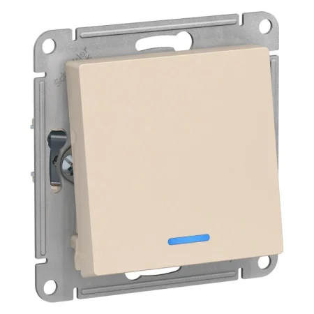 Механизм переключателя 1-кл. СП AtlasDesign 10А IP20 (сх. 6а) 10AX с подсветкой беж. SchE ATN000263