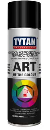 Краска аэрозольная термостойкая Tytan Professional Art of the colour 400мл черная 20502