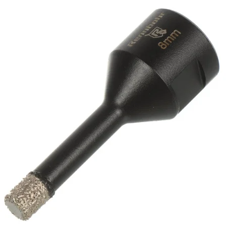 Сверло алмазное по керамограниту 8мм цилиндрический хвостовик M14 сухой рез Rennbohr Alpha XT 776008