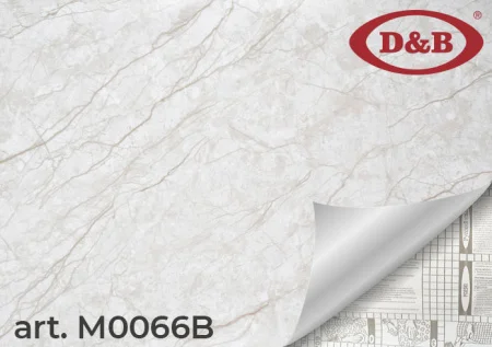 Пленка самоклеящаяся D&B 0,45*8м мрамор светлый Tinos 0066M-B  *1/20