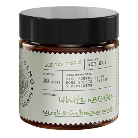 Свеча ароматическая в стекле 88гр Нарцисс нероли и мускус ETC0223 Eteria Cosmo *1