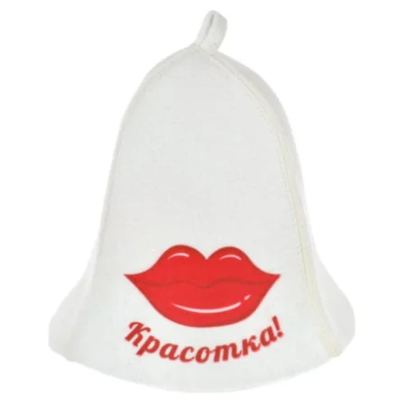 Шапка для бани и сауны «Красотка» "Hot Pot",  войлок *1/20