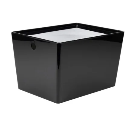 Контейнер VERSA XL, 16 л. с крышкой, цвет прозрачный черный