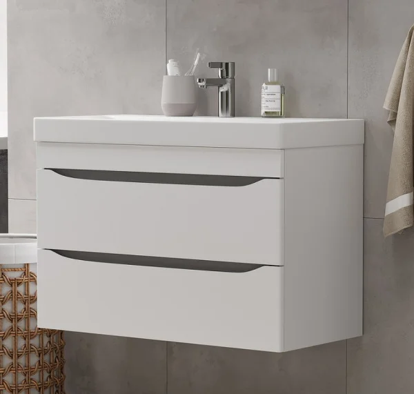 Тумба подвесная VOLNA Lake 80 tpLAKE80.2Y-01 2 ящика с раковиной Lake 80