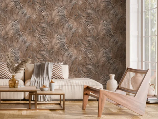 Обои компакт-винил Revolute 588048 1,06х10м орнамент коричневые