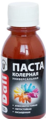 Паста колерная Dali 0,1кг красно-коричневый