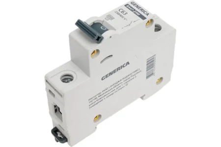 Выключатель авт. мод. 1п С ВА47-29 63А 4.5кА х-ка С GENERICA ИЭК MVA25-1-063-C