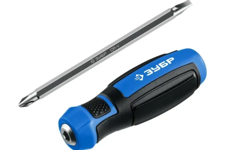 Отвертка переставная SL6/PH2 6х125мм двухкомп ручка Зубр Профессионал 25029