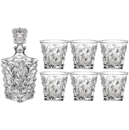 Набор Для Виски "Muza" 7Пр.: Штоф + 6 Стаканов 900/300 Мл (Кор=4Наб.)