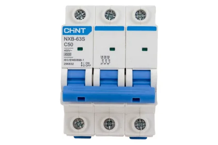 Выключатель автомат. модул. 3п C 50А 4.5кА NXB-63S (R) 296832 (Chint) *1